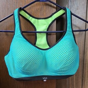 Victoria's Secret Teal &Lime Green Sports Bra